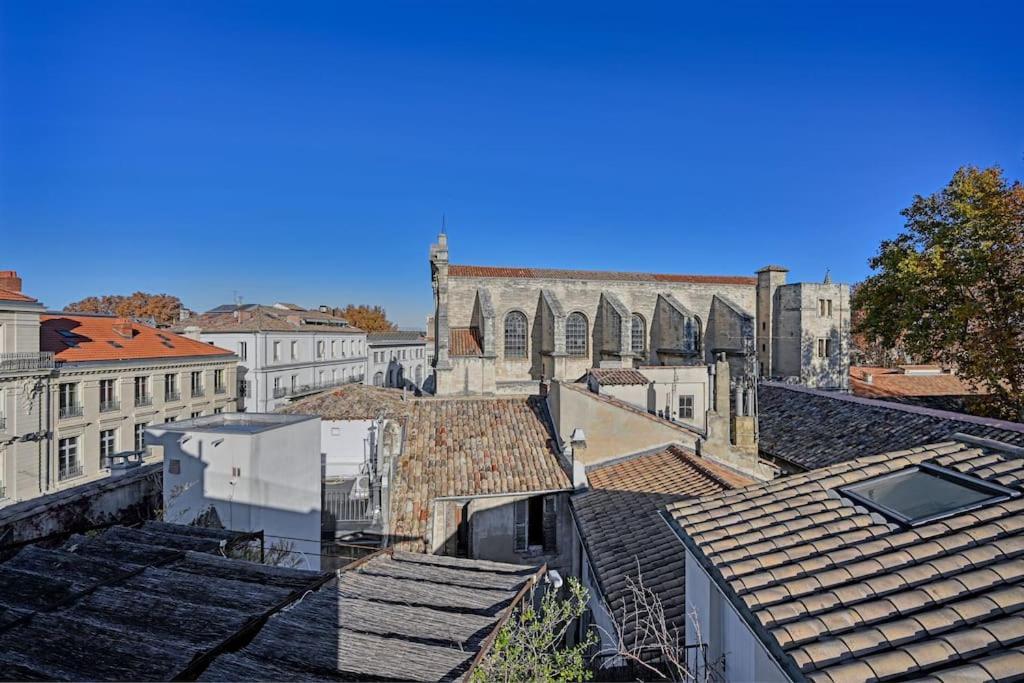 Le Loft Des Papes - 2 Terrasses - Vue Panoramique Sur La Ville - Ac Clim アヴィニョン エクステリア 写真